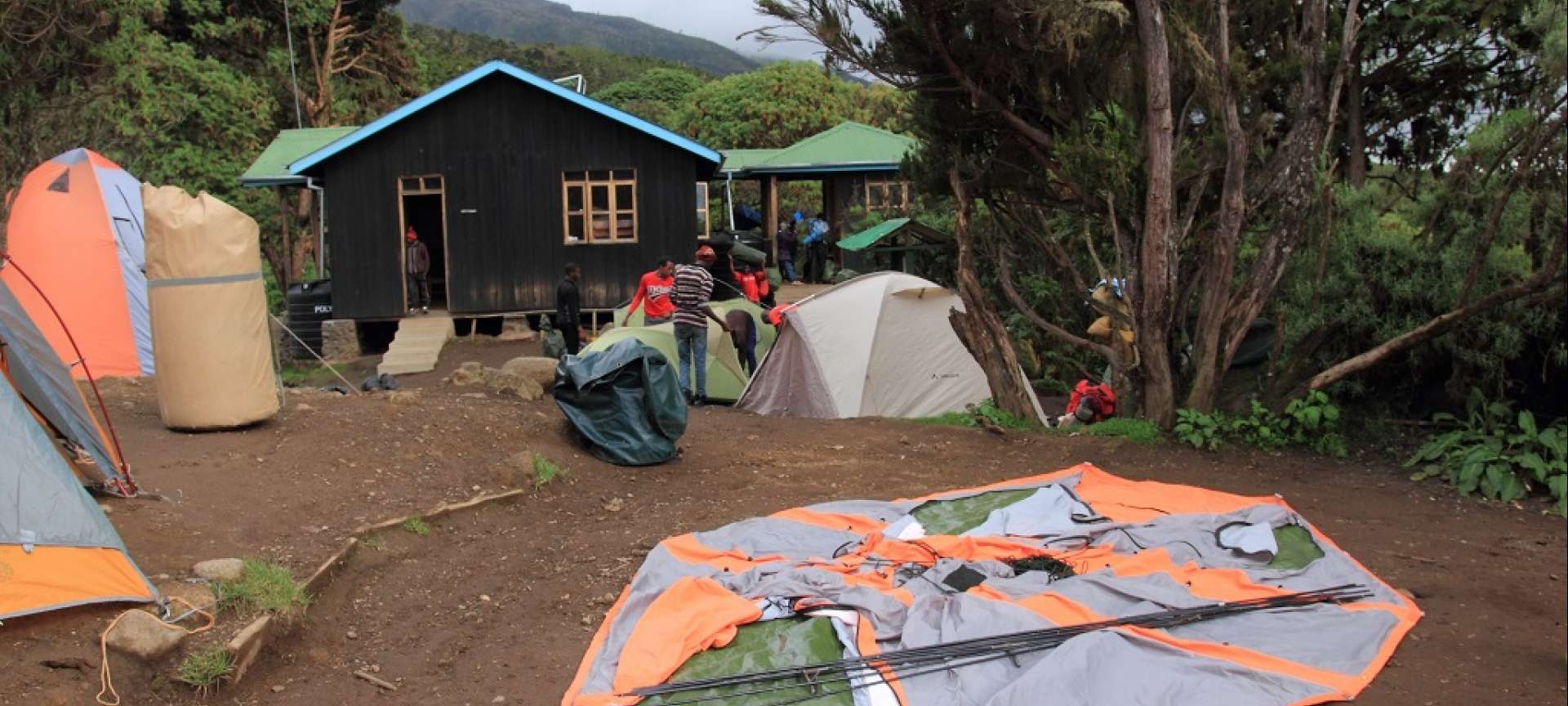 Mweka Camp huts