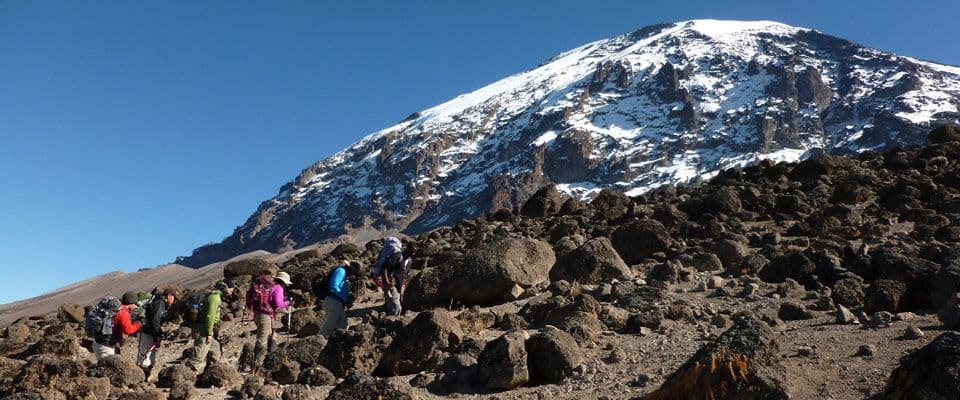 Trail toward Barafu Camp